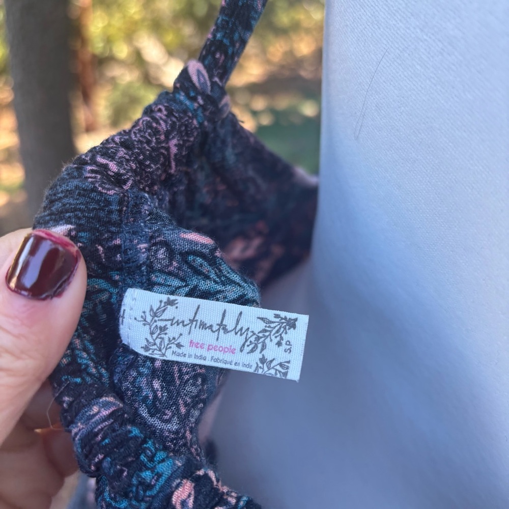 Free People Black and Pink Lace Dress - Picture 6 of 11